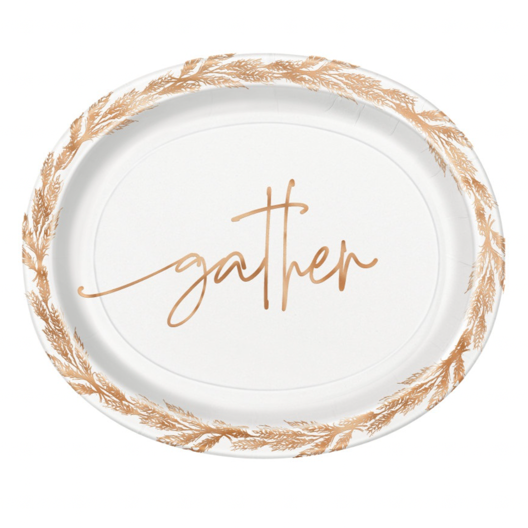 GATHER THANKSGIVING DINNER PLATES Unique Thanksgiving Party Supplies GATHER THANKSGIVING DINNER PLATES Bonjour Fete - Party Supplies