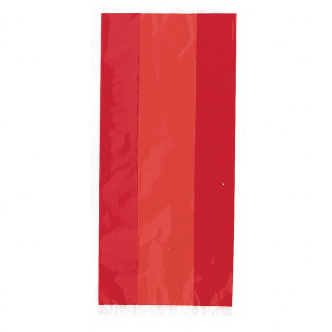 RUBY RED CELLOPHANE BAGS Unique Christmas Holiday Baking RUBY RED CELLOPHANE BAGS Bonjour Fete - Party Supplies