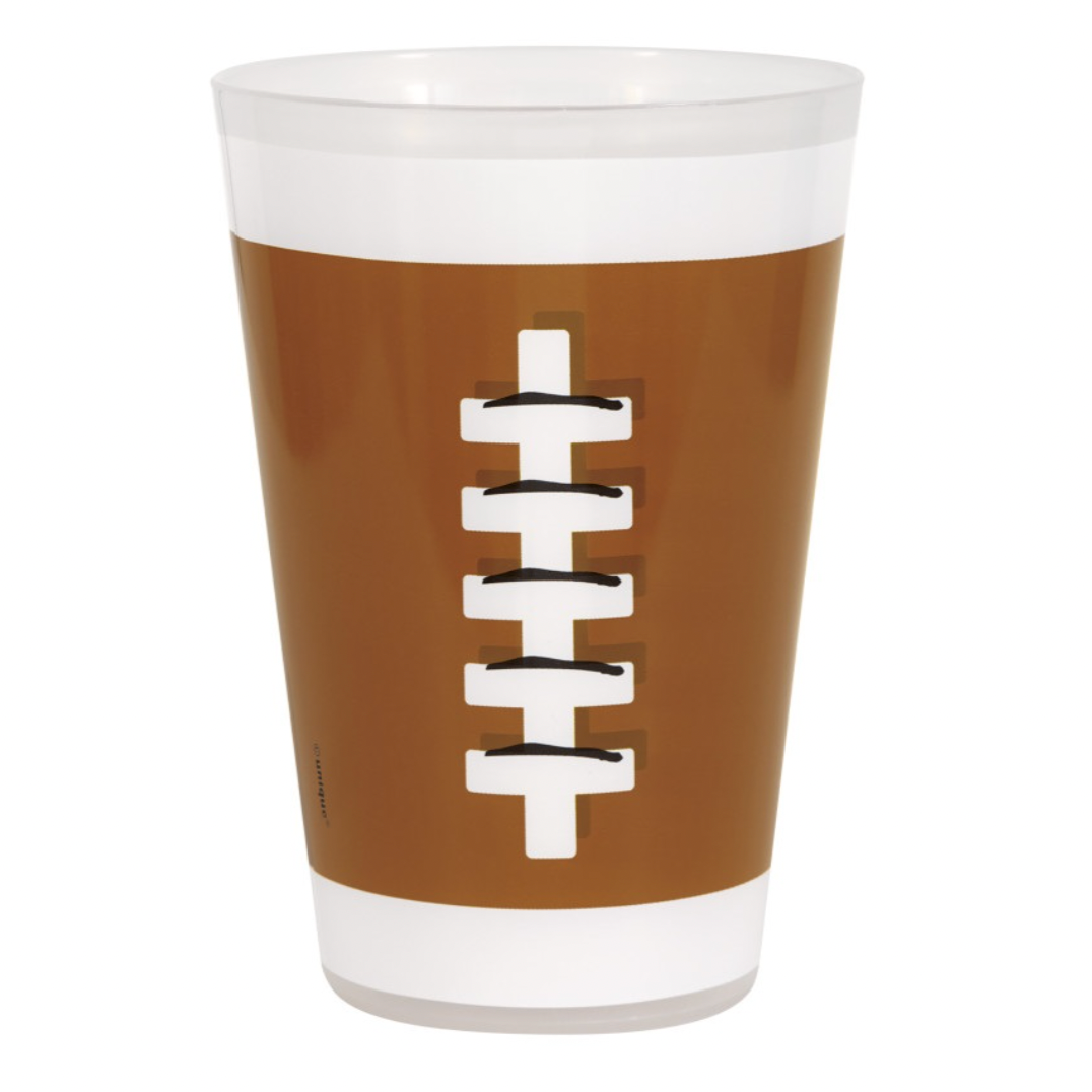 FOOTBALL REUSABLE PLASTIC CUPS Unique Cups FOOTBALL REUSABLE PLASTIC CUPS Bonjour Fete - Party Supplies