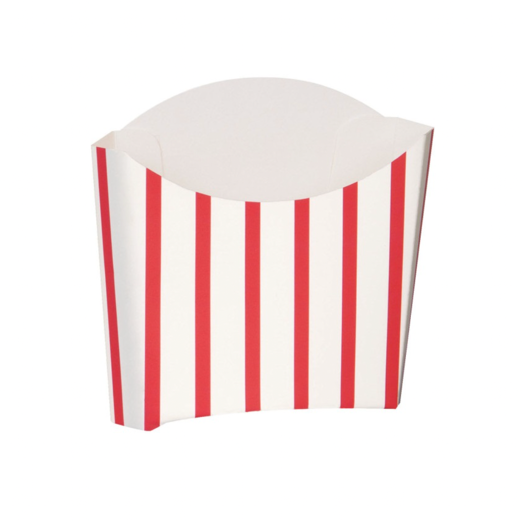RED STRIPE SNACK CONTAINERS Unique RED STRIPE SNACK CONTAINERS Bonjour Fete - Party Supplies