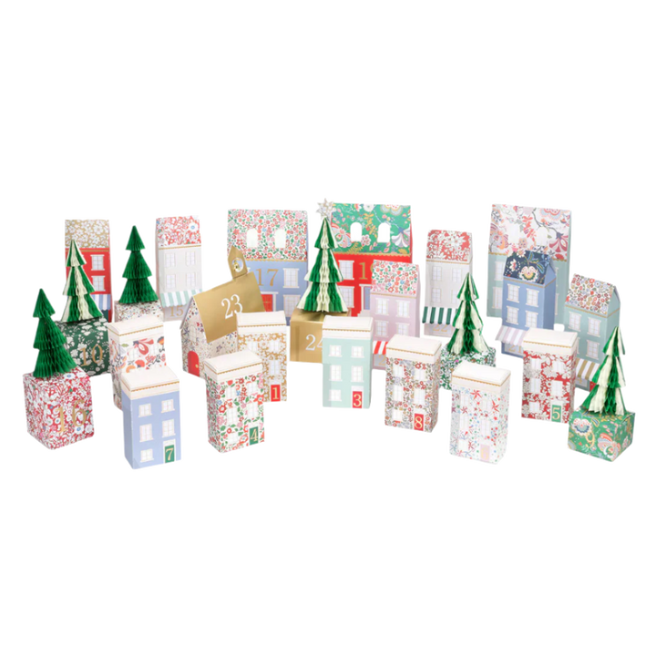 MERI MERI X LIBERTY ADVENT VILLAGE Meri Meri Advent Calendars MERI MERI X LIBERTY ADVENT VILLAGE Bonjour Fete - Party Supplies