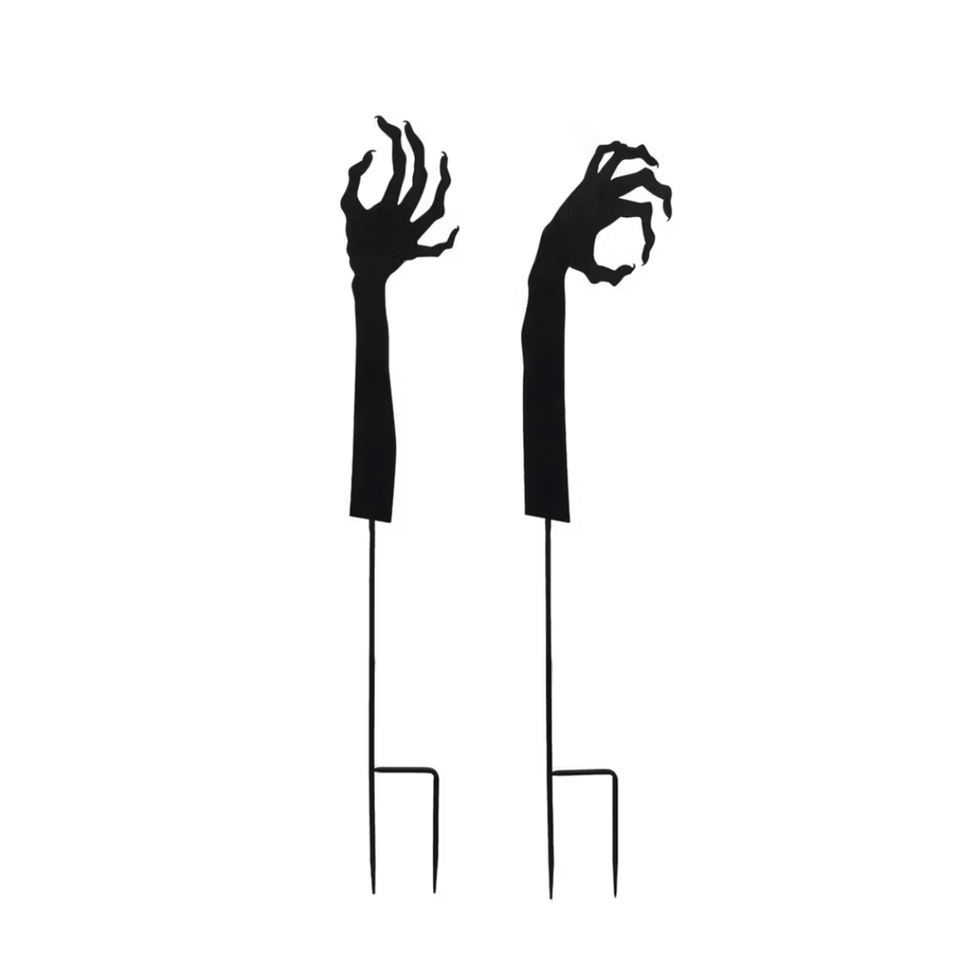MONSTER HAND YARD STAKE Creative Co-op Outdoor Halloween Decorations MONSTER HAND YARD STAKE Bonjour Fete - Party Supplies