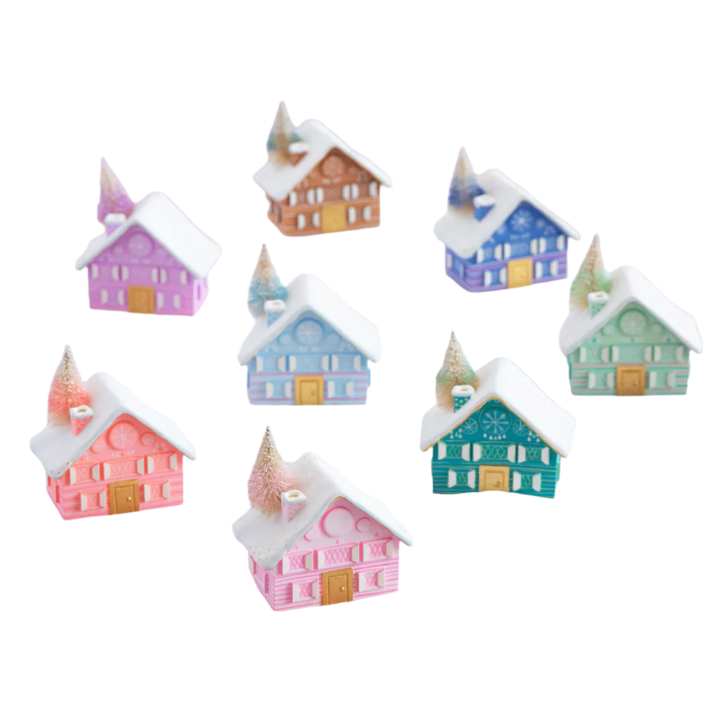 CHALET TABLETOP DECORATION BY GLITTERVILLE Glitterville Christmas Trees & Houses CHALET TABLETOP DECORATION BY GLITTERVILLE Bonjour Fete - Party Supplies