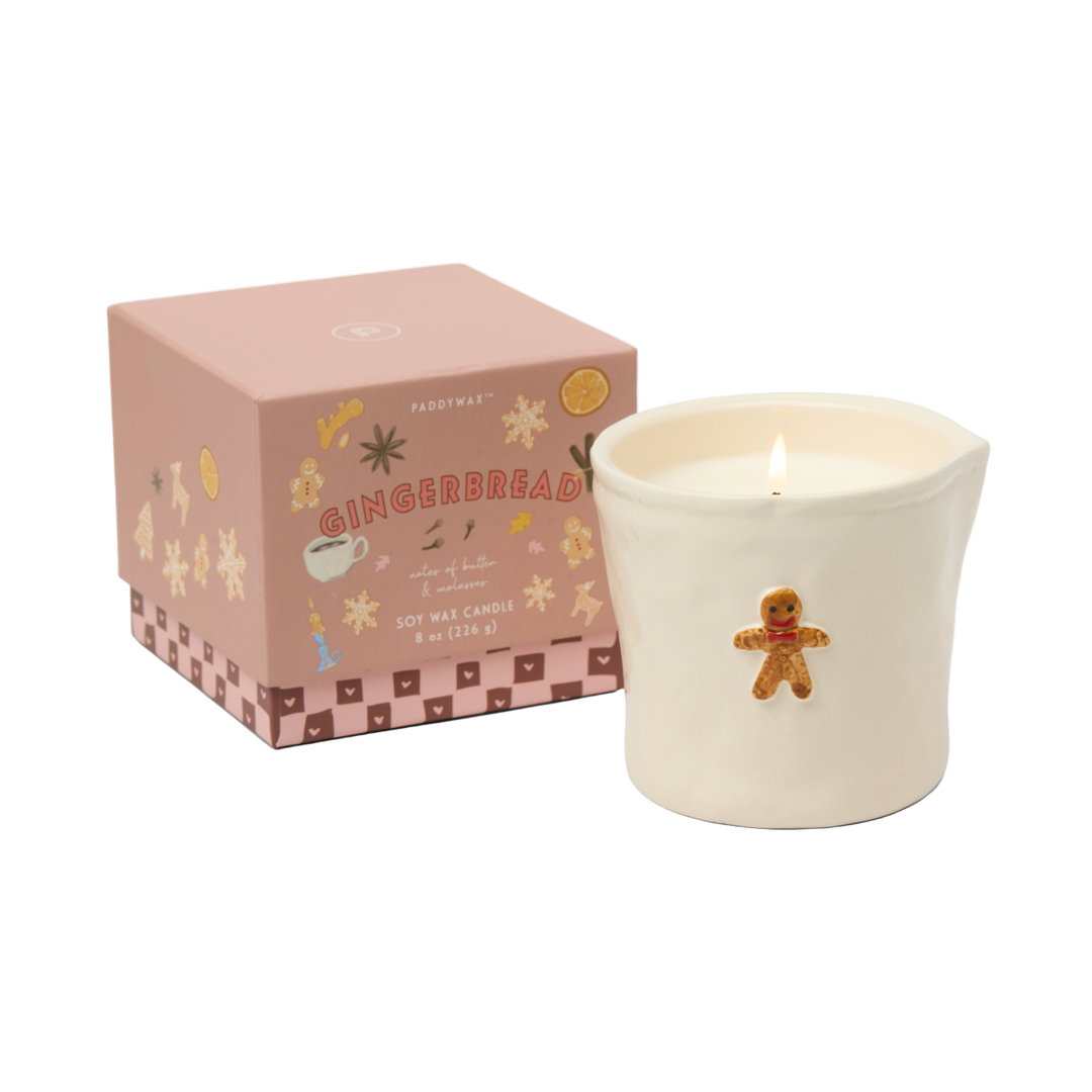 BISTRO GINGERBREAD SOY CANDLE Paddywax Holiday Candle BISTRO GINGERBREAD SOY CANDLE Bonjour Fete - Party Supplies