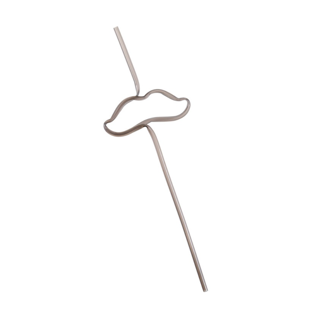 MUSTACHE SHAPED SILLY STRAW Unique Party Straws MUSTACHE SHAPED SILLY STRAW Bonjour Fete - Party Supplies
