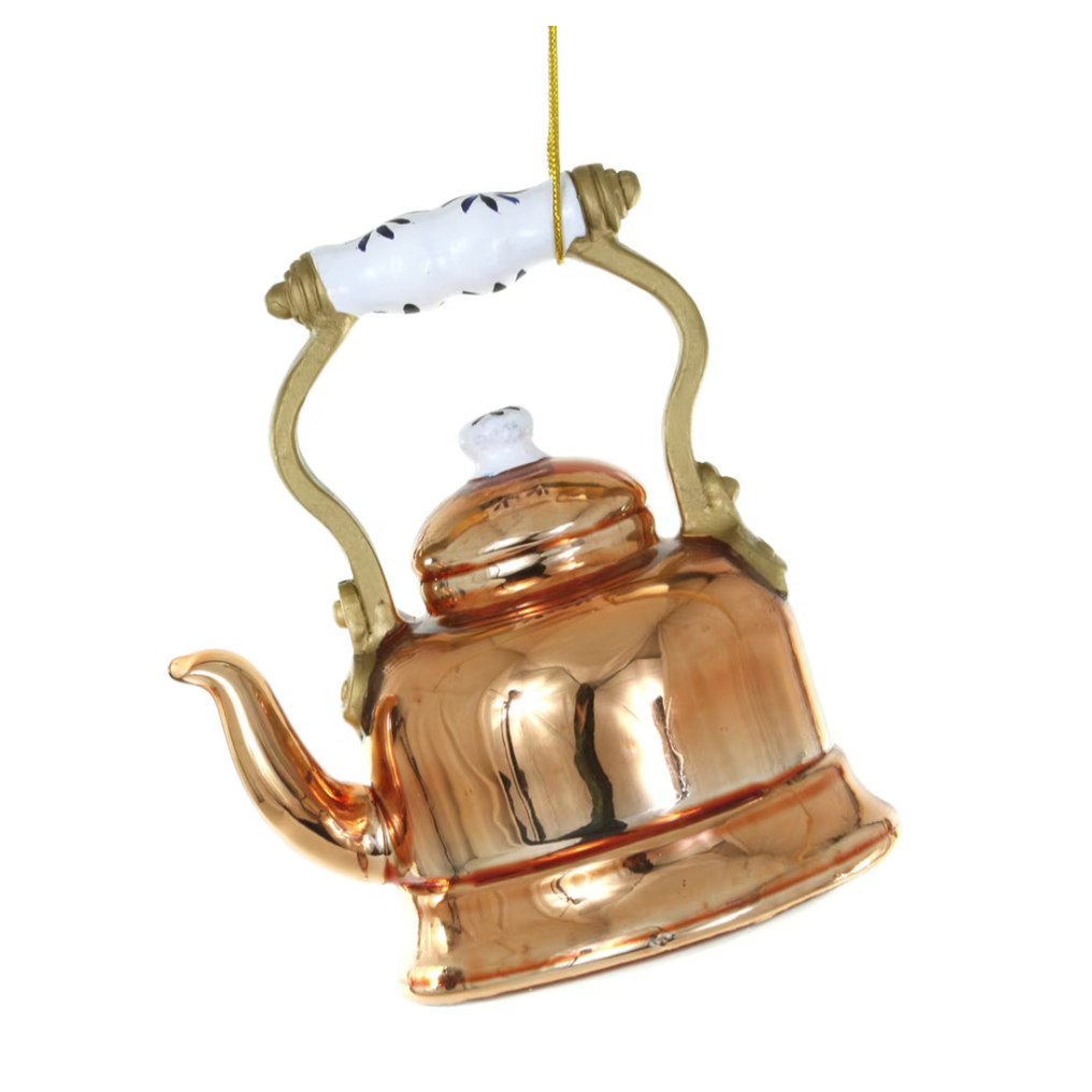 COPPER KETTLE GLASS ORNAMENT BY CODY FOSTER Cody Foster Co. Christmas Ornament COPPER KETTLE GLASS ORNAMENT BY CODY FOSTER Bonjour Fete - Party Supplies