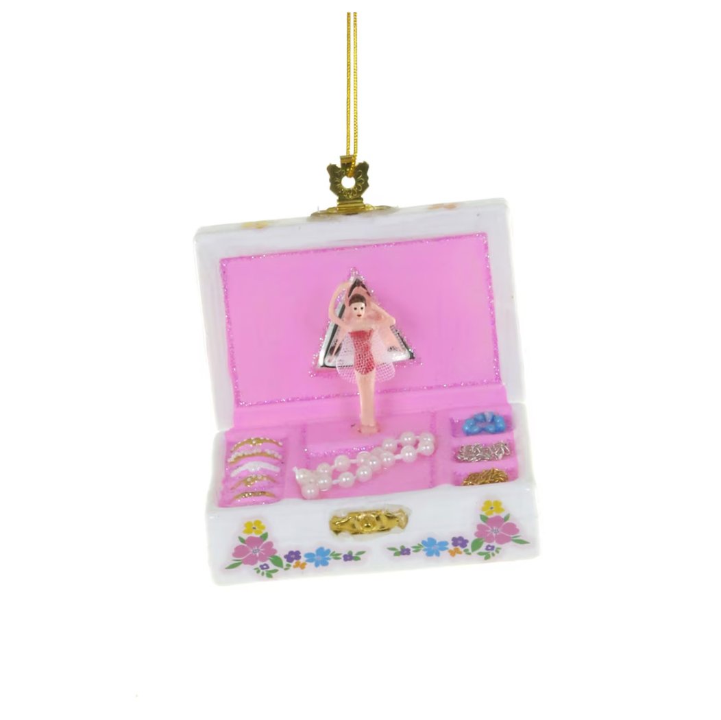 VINTAGE BALLERINA JEWELRY BOX GLASS ORNAMENT BY CODY FOSTER Cody Foster Co. ornament VINTAGE BALLERINA JEWELRY BOX GLASS ORNAMENT BY CODY FOSTER Bonjour Fete - Party Supplies