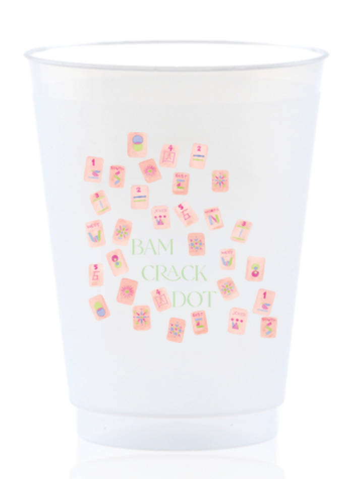 Mahjong Party Cups Magnolia Paperie Mahjong Party Cups Bonjour Fete - Party Supplies