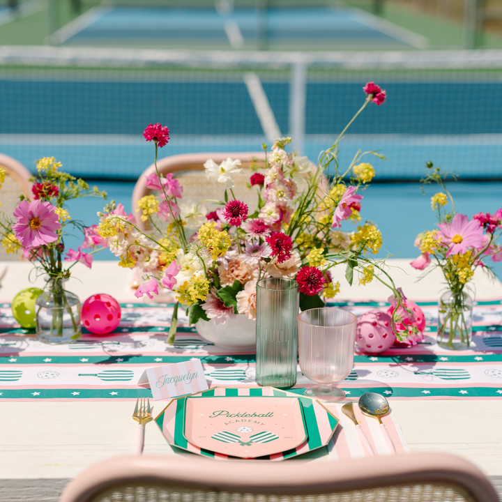 LE PICKLEBALL TABLE RUNNER Bonjour Fête Table Covers & Placemats LE PICKLEBALL TABLE RUNNER Bonjour Fete - Party Supplies