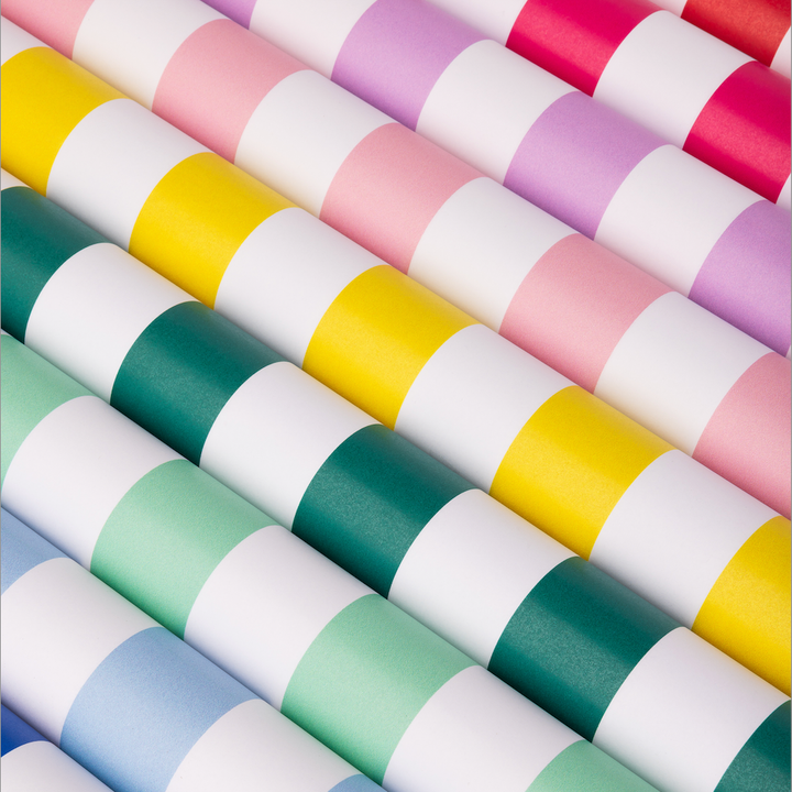 PETAL PINK SIGNATURE CABANA STRIPE TABLE RUNNER Bonjour Fête Table Covers & Placemats PETAL PINK SIGNATURE CABANA STRIPE TABLE RUNNER Bonjour Fete - Party Supplies