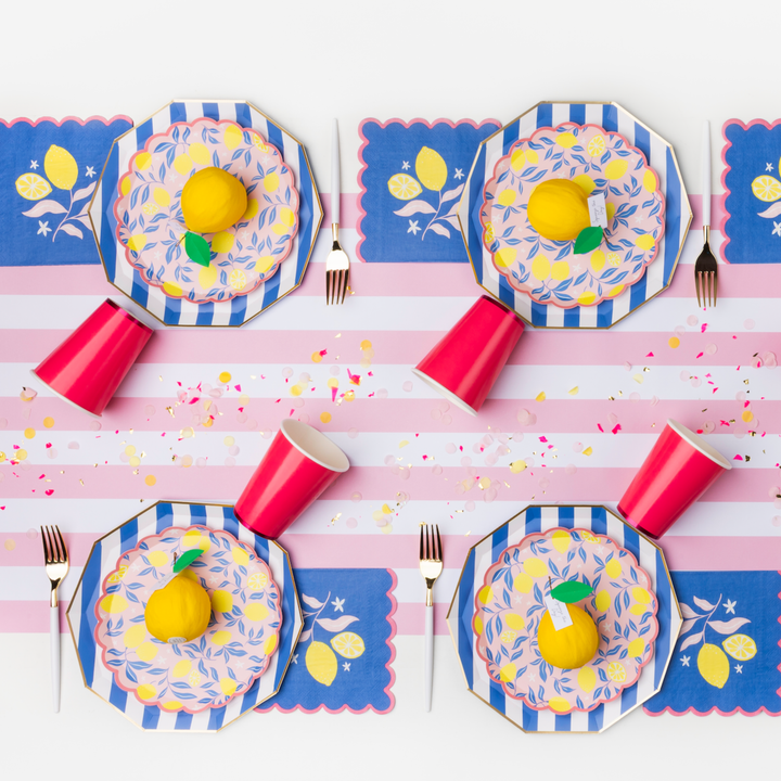 LEMON SURPRISE BALL TOPS Malibu Kid's Party Favors LEMON SURPRISE BALL Bonjour Fete - Party Supplies