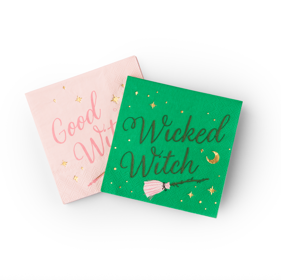 GOOD & WICKED WITCH COCKTAIL NAPKINS Bonjour Fete Napkins GOOD & WICKED WITCH COCKTAIL NAPKINS Bonjour Fete - Party Supplies