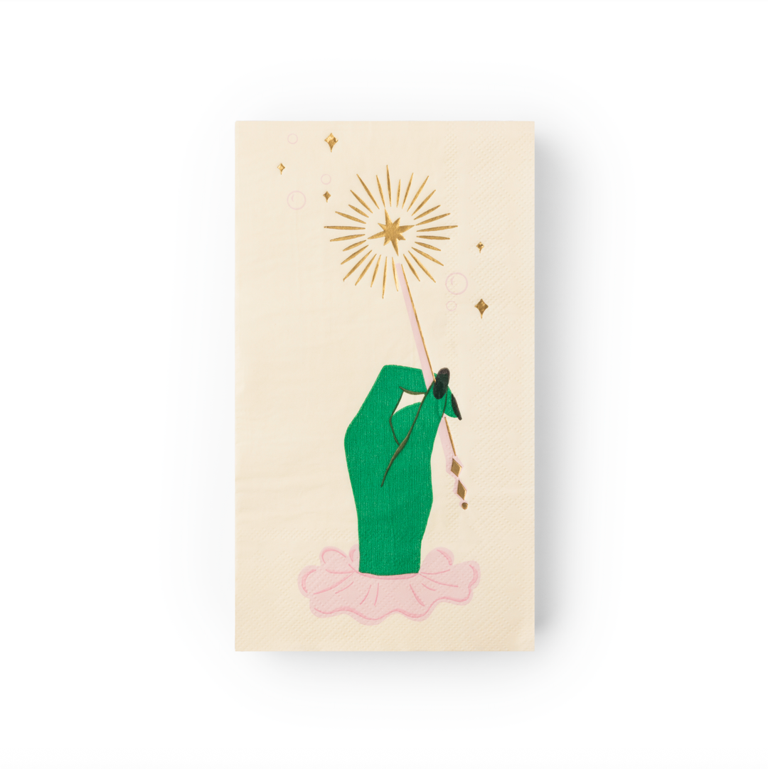 MAGIC WAND GUEST TOWELS Bonjour Fete Napkins MAGIC WAND GUEST TOWELS Bonjour Fete - Party Supplies