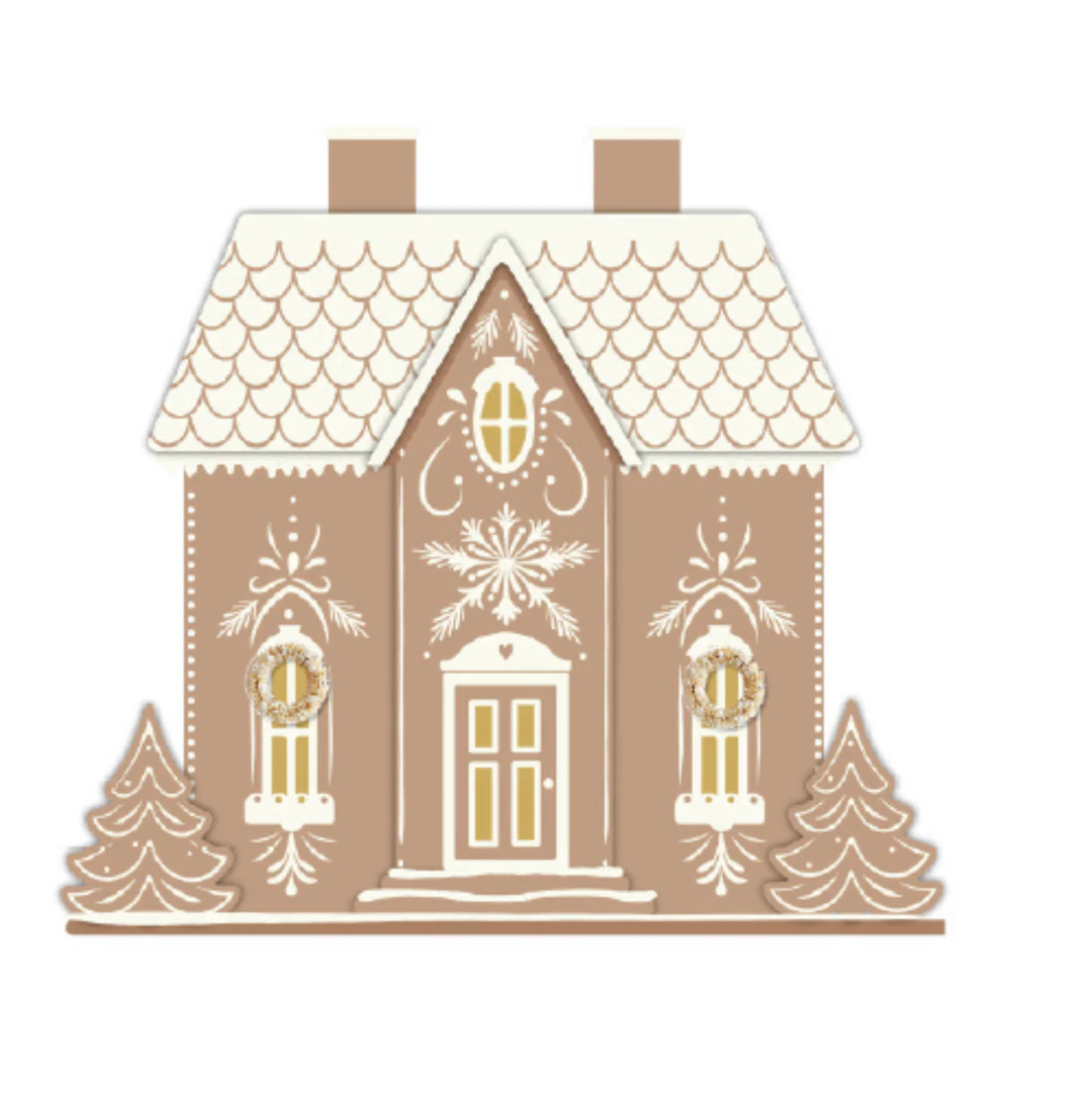 GINGERBREAD HOUSE My Mind’s Eye CHRISTMAS DECOR GINGERBREAD HOUSE Bonjour Fete - Party Supplies