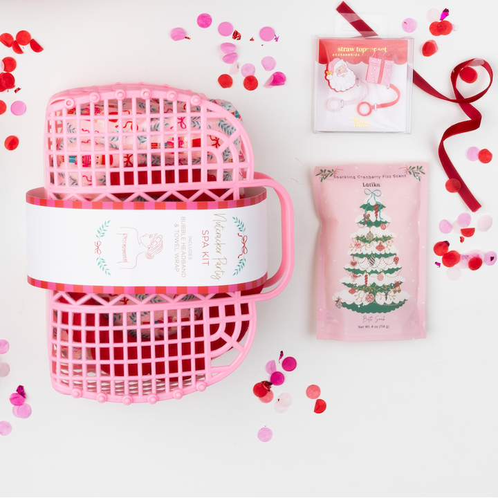 PINK CHRISTMAS HOLIDAY BATH SOAK Latika Beauty Bath & Body PINK CHRISTMAS HOLIDAY BATH SOAK Bonjour Fete - Party Supplies