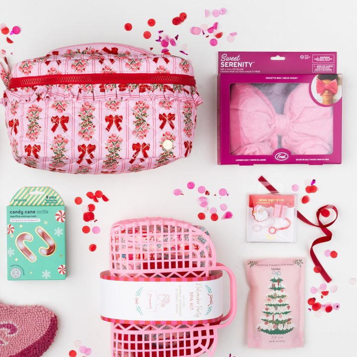 PINK BOW EYE PILLOW Fred & Friends Stocking Stuffers & Holiday Party Favors PINK BOW EYE PILLOW Bonjour Fete - Party Supplies