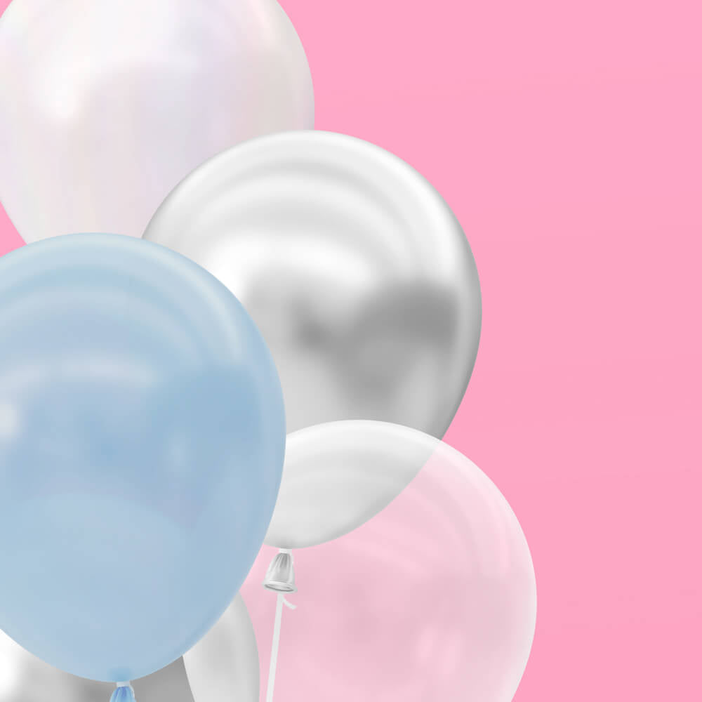 Cloud Nine Pack - 25 latex balloons xo, Fetti Balloons Cloud Nine Pack - 25 latex balloons Bonjour Fete - Party Supplies