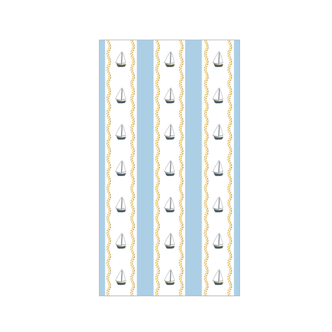 SET SAIL GUEST TOWELS Bonjour Fete Garlands & Banners SET SAIL GUEST TOWELS Bonjour Fete - Party Supplies