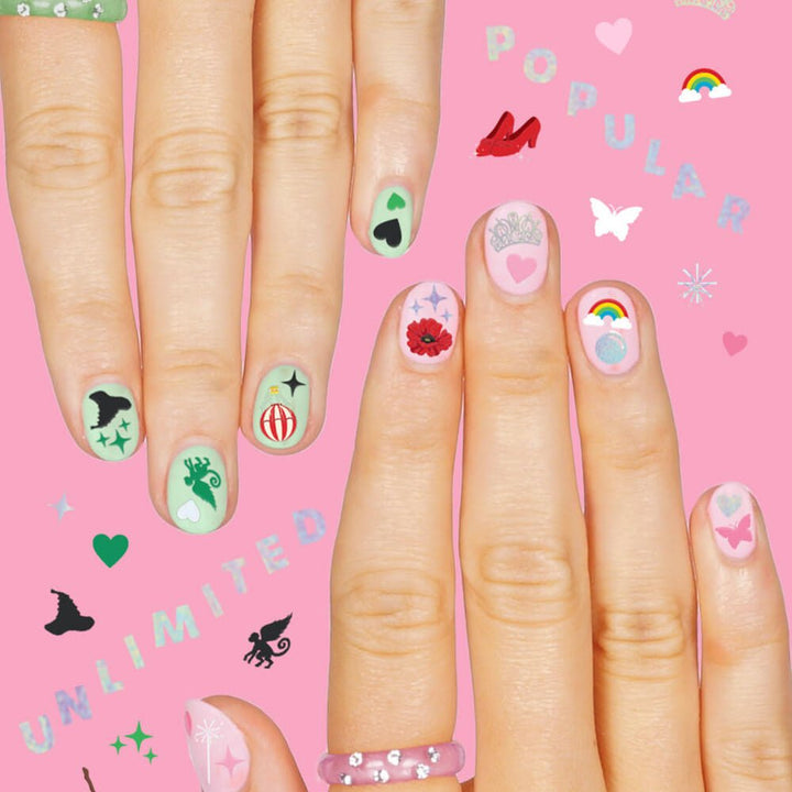 Emerald City Nail Stickers - 604 adhesive nail stickers xo, Fetti xo, Fetti Collective Emerald City Nail Stickers - 604 adhesive nail stickers Bonjour Fete - Party Supplies