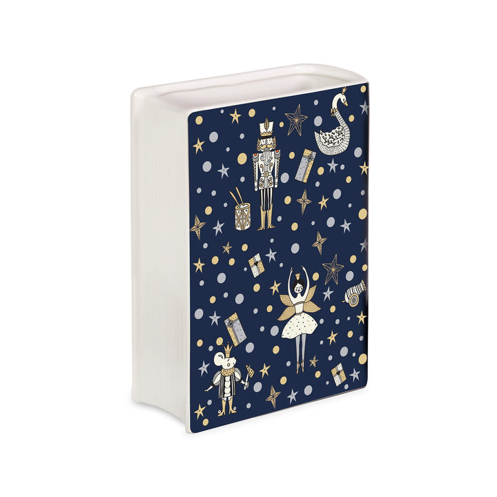 Small Book Vase, The Nutcracker Steel Mill Gifts Vase Small Book Vase, The Nutcracker Bonjour Fete - Party Supplies