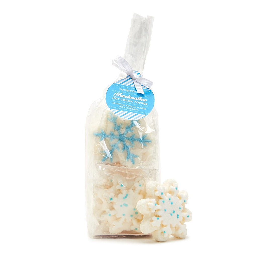 SNOWFLAKE MARSHMALLOW HOT CHOCOLATE TOPPERS Two's Company Bonjour Fete - Party Supplies