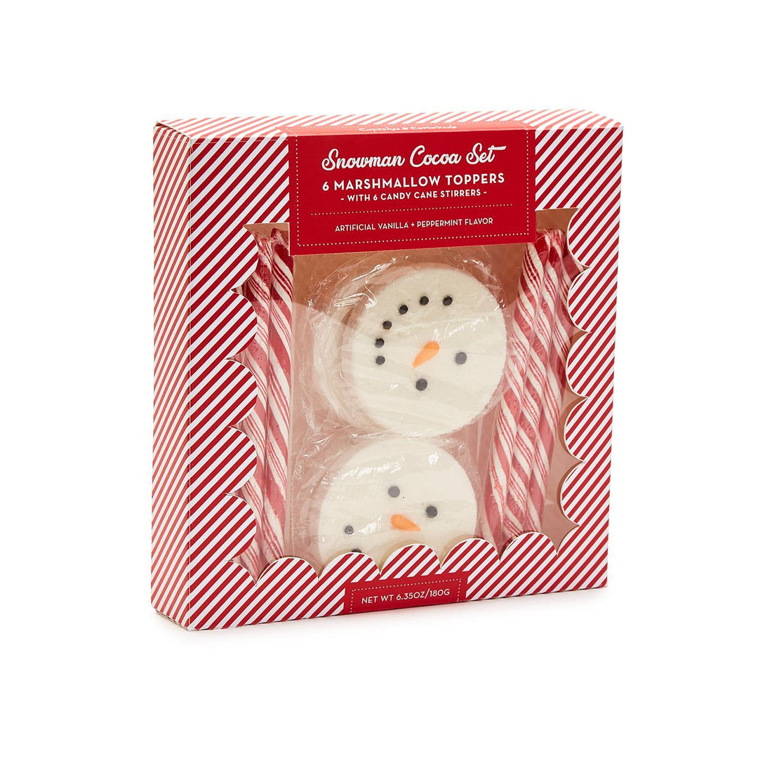 SNOWMAN COCOA SET Two's Company Bonjour Fete - Party Supplies
