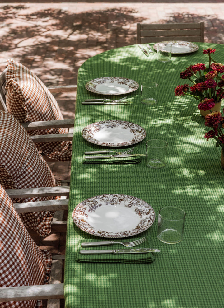 SOHO - Two Toned Evergreen Tablecloth Heather Taylor Home variable SOHO - Two Toned Evergreen Tablecloth Bonjour Fete - Party Supplies