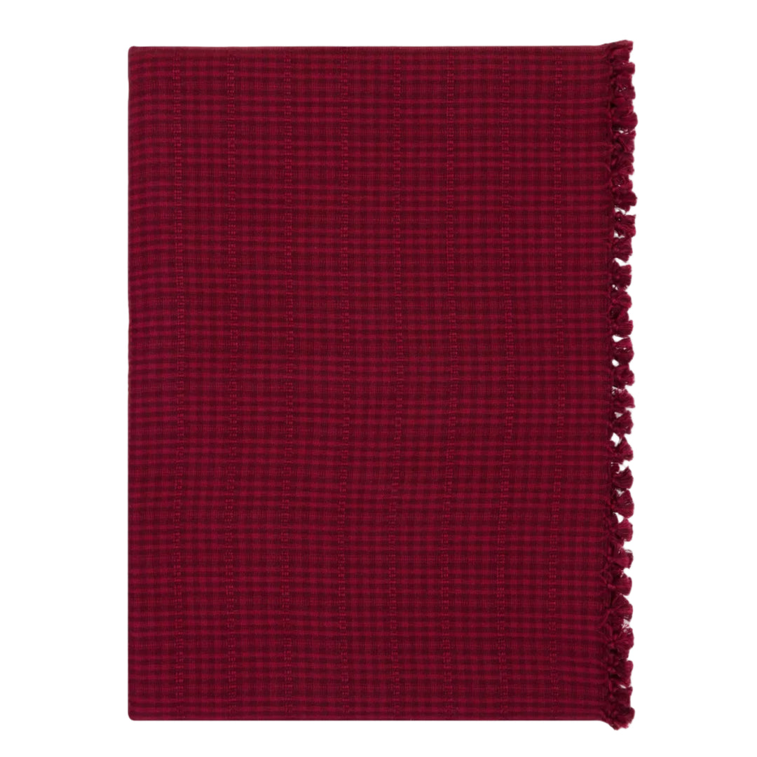 SOHO - Two Toned Bordeaux Tablecloth Heather Taylor Home variable Small SOHO - Two Toned Bordeaux Tablecloth Bonjour Fete - Party Supplies