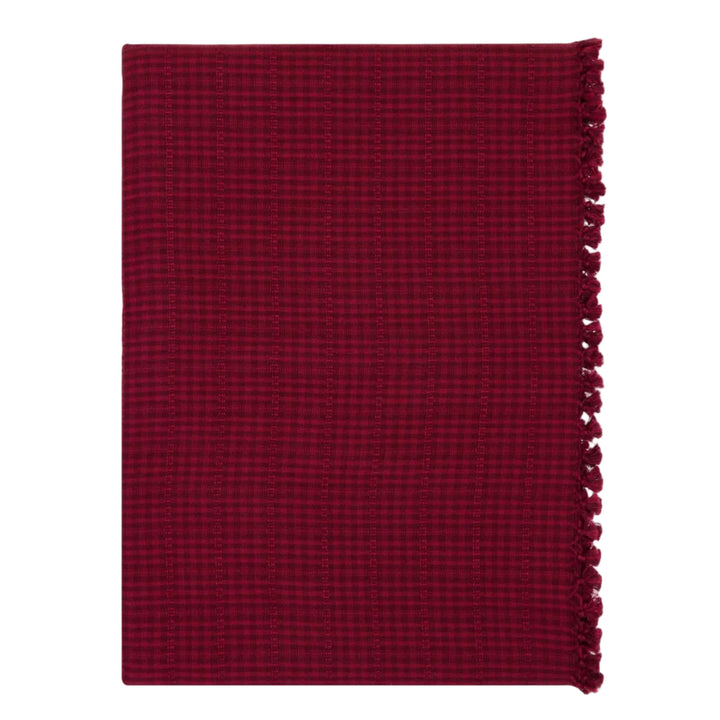 SOHO - Two Toned Bordeaux Tablecloth Heather Taylor Home variable Small SOHO - Two Toned Bordeaux Tablecloth Bonjour Fete - Party Supplies