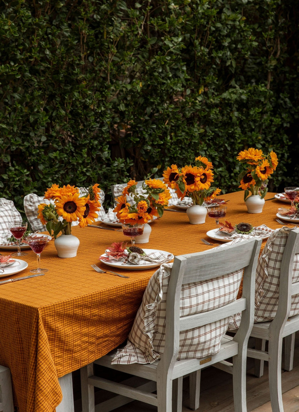 SOHO - Two Toned Amber Tablecloth Heather Taylor Home variable SOHO - Two Toned Amber Tablecloth Bonjour Fete - Party Supplies