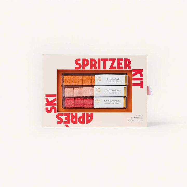 Winter spritz mixer cubes gift box for apres-ski aperitivo spritzes