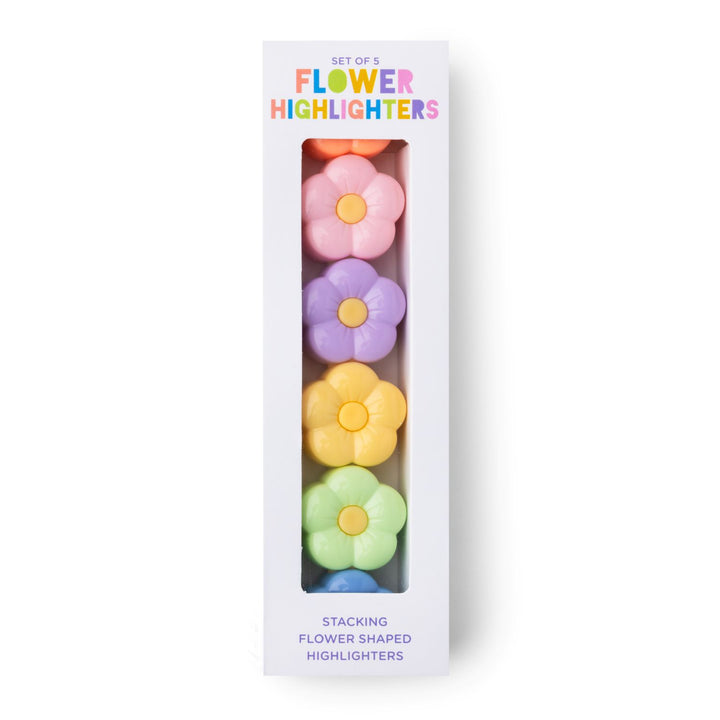 STACKING FLOWER SHAPED HIGHLIGHTERS - Bonjour Fête 