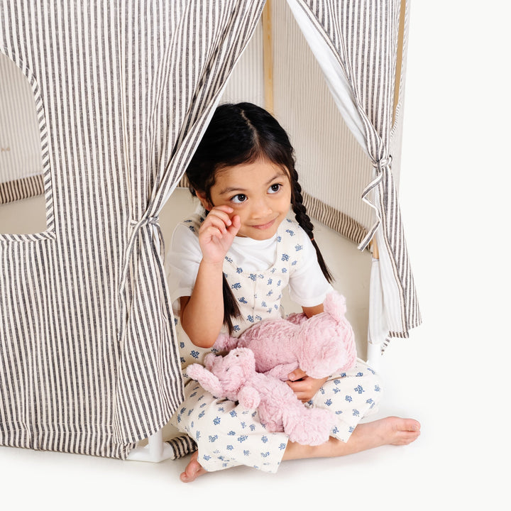 Gathre canvas play tent for imaginative indoor play.