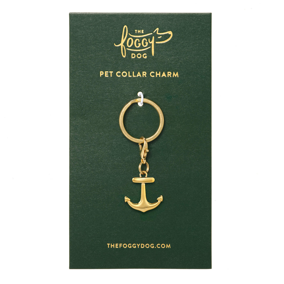 Anchor charm shown on its backing card