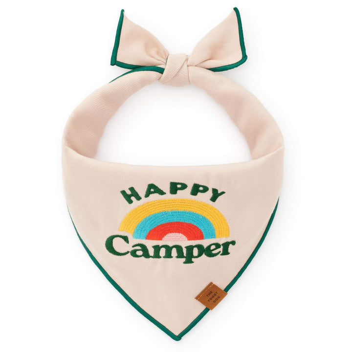 Happy Camper Embroidered Dog Bandana