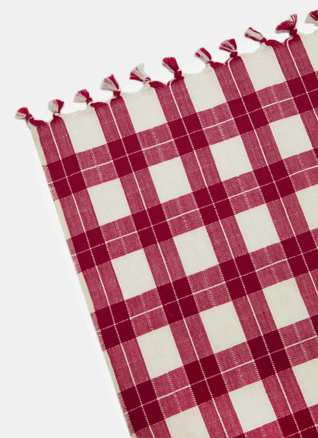 ANNABELLE PLAID - Red Tablecloth Heather Taylor Home ANNABELLE PLAID - Red Tablecloth Bonjour Fete - Party Supplies