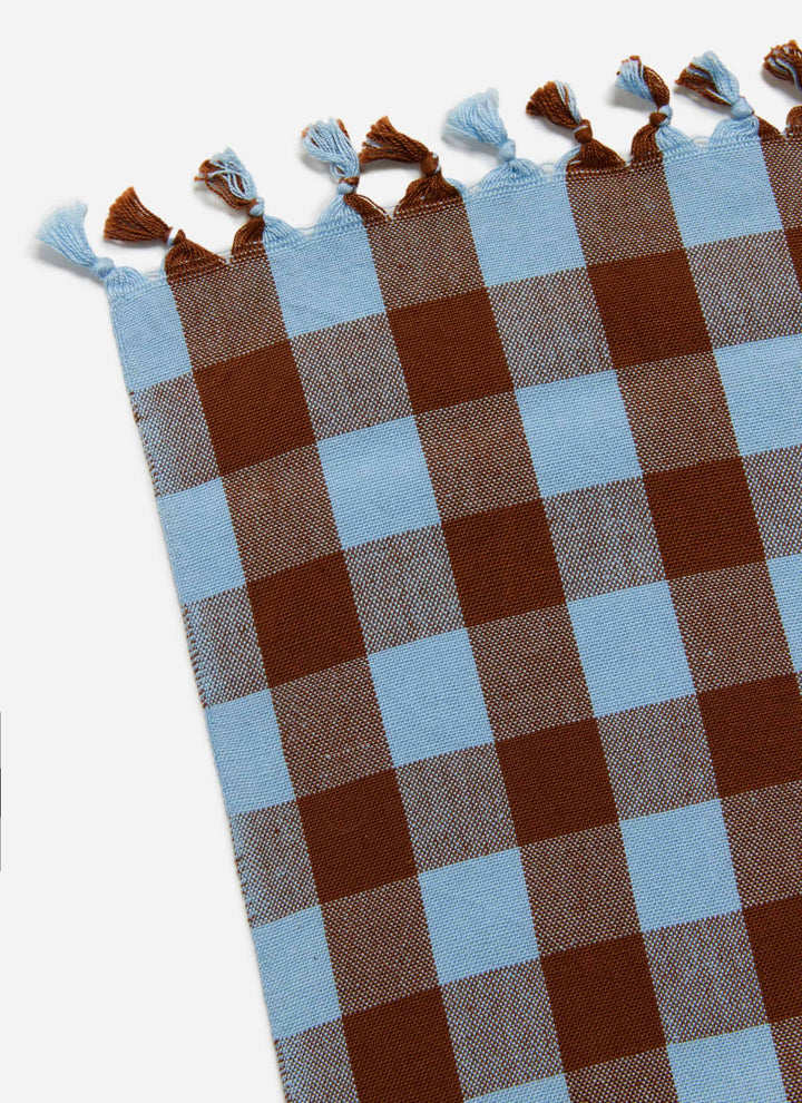 CANDY GINGHAM - Blue Tablecloth Heather Taylor Home variable Large CANDY GINGHAM - Blue Tablecloth Bonjour Fete - Party Supplies