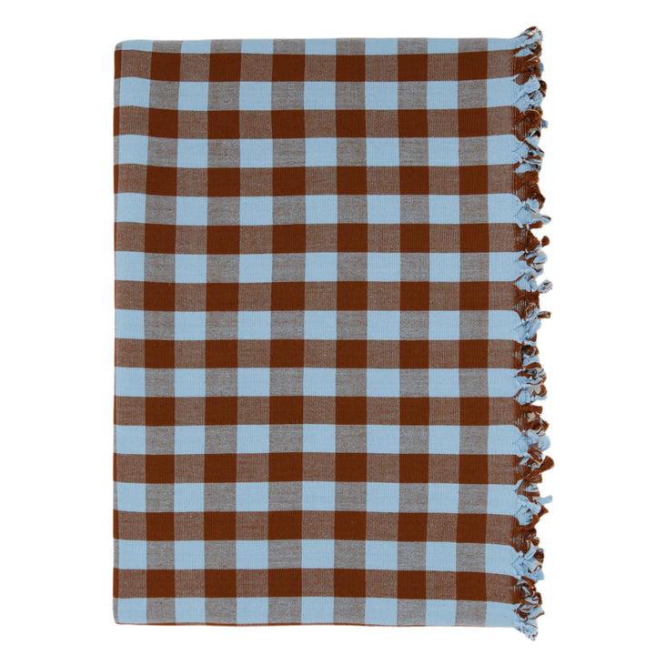 CANDY GINGHAM - Blue Tablecloth Heather Taylor Home variable CANDY GINGHAM - Blue Tablecloth Bonjour Fete - Party Supplies
