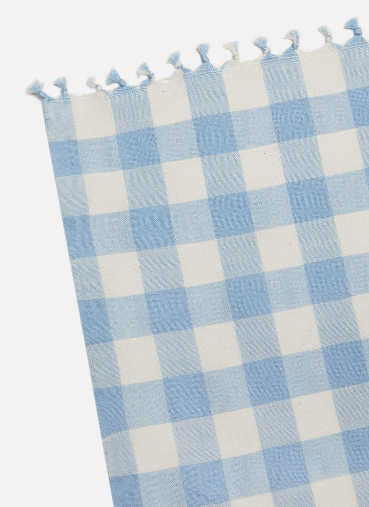 GINGHAM - Baby Blue Tablecloth Heather Taylor Home GINGHAM - Baby Blue Tablecloth Bonjour Fete - Party Supplies