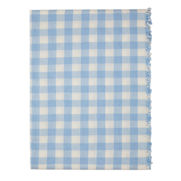 GINGHAM - Baby Blue Tablecloth Heather Taylor Home GINGHAM - Baby Blue Tablecloth Bonjour Fete - Party Supplies