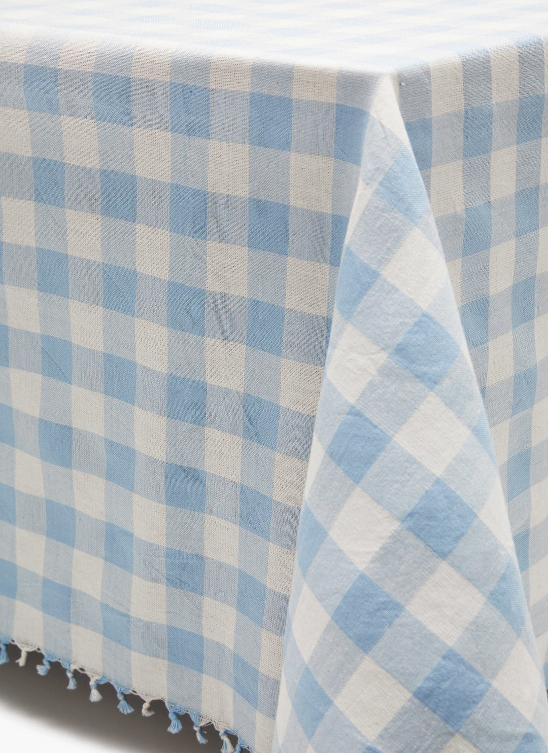 GINGHAM - Baby Blue Tablecloth Heather Taylor Home Small GINGHAM - Baby Blue Tablecloth Bonjour Fete - Party Supplies