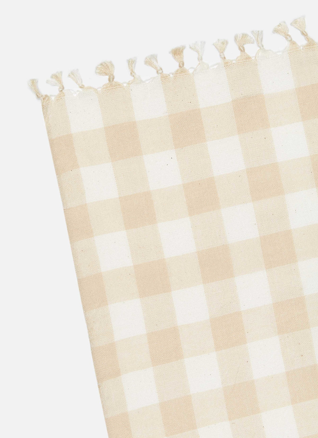GINGHAM - Cream Tablecloth Heather Taylor Home variable GINGHAM - Cream Tablecloth Bonjour Fete - Party Supplies