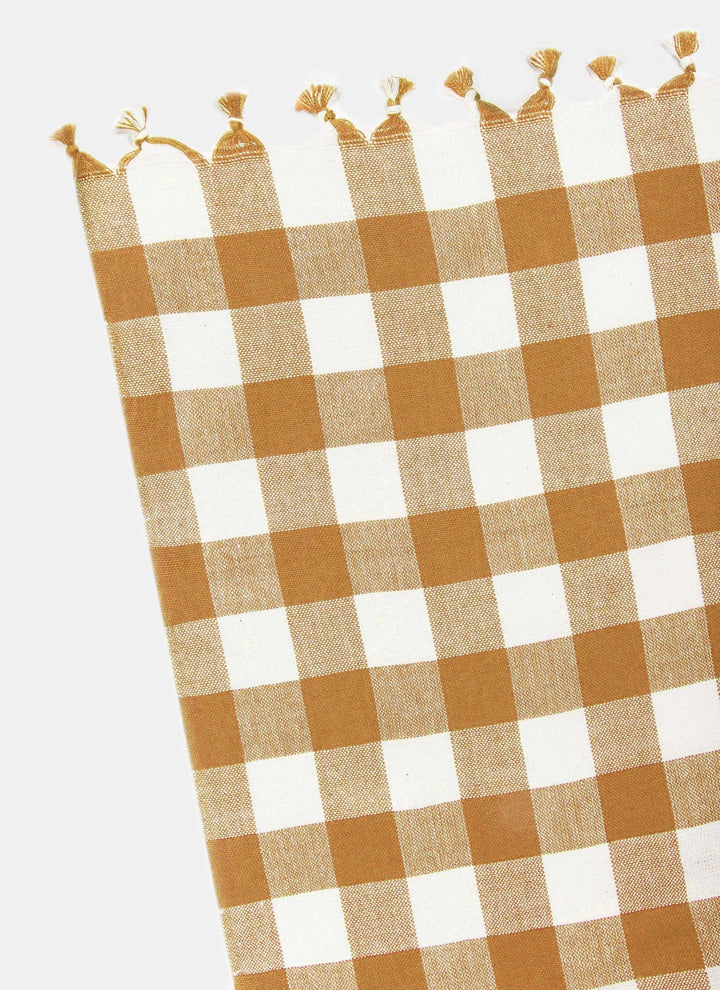 GINGHAM - Goldenrod Tablecloth Heather Taylor Home GINGHAM - Goldenrod Tablecloth Bonjour Fete - Party Supplies