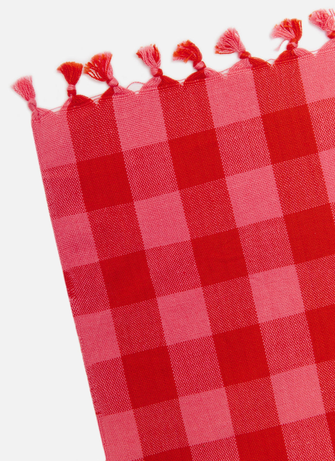 GINGHAM - Guava Tablecloth Heather Taylor Home variable GINGHAM - Guava Tablecloth Bonjour Fete - Party Supplies
