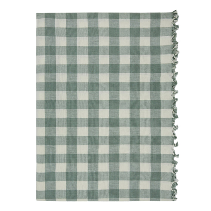 GINGHAM - Sage Tablecloth Heather Taylor Home GINGHAM - Sage Tablecloth Bonjour Fete - Party Supplies