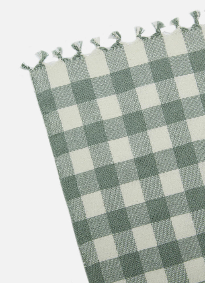 GINGHAM - Sage Tablecloth Heather Taylor Home Large GINGHAM - Sage Tablecloth Bonjour Fete - Party Supplies