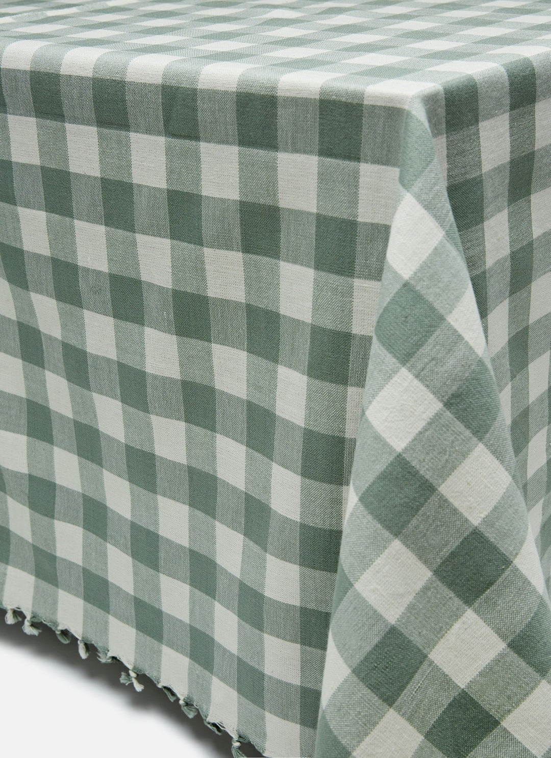 GINGHAM - Sage Tablecloth Heather Taylor Home GINGHAM - Sage Tablecloth Bonjour Fete - Party Supplies