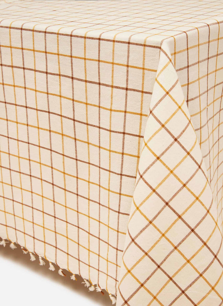 LATTICE - Nutmeg Tablecloth Heather Taylor Home variable LATTICE - Nutmeg Tablecloth Bonjour Fete - Party Supplies