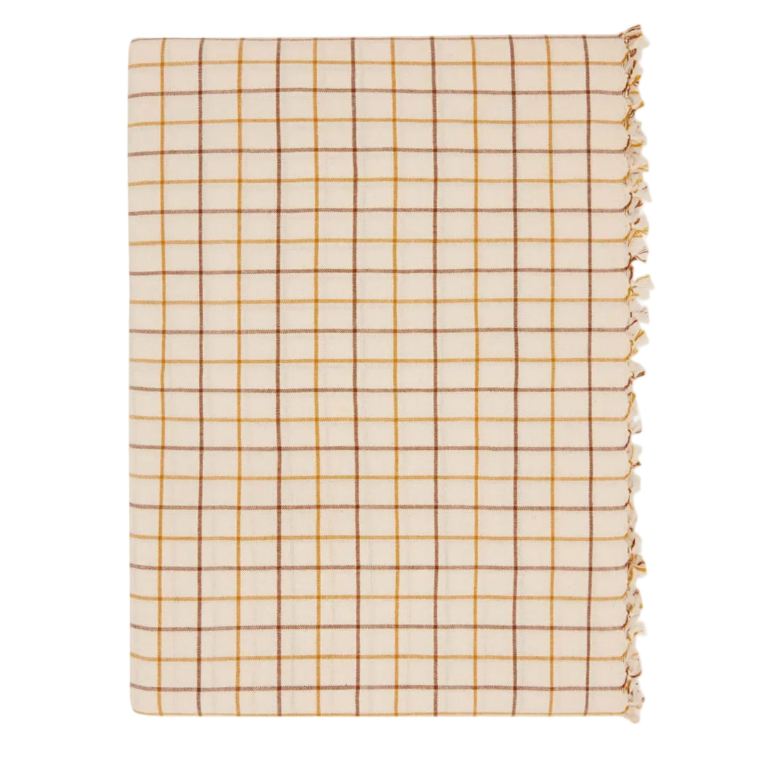 LATTICE - Nutmeg Tablecloth Heather Taylor Home variable Large LATTICE - Nutmeg Tablecloth Bonjour Fete - Party Supplies
