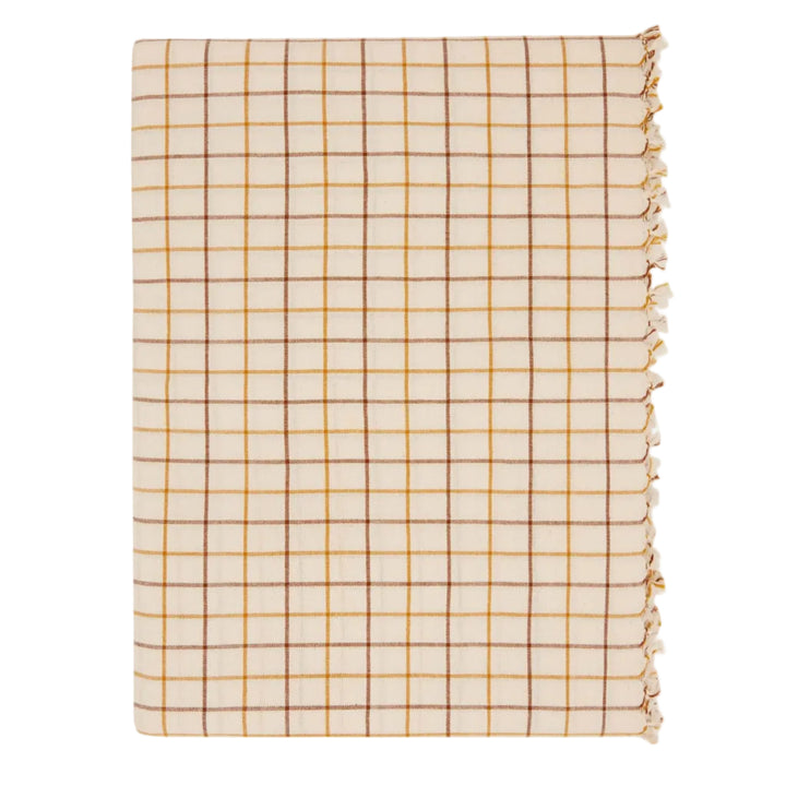 LATTICE - Nutmeg Tablecloth Heather Taylor Home variable Large LATTICE - Nutmeg Tablecloth Bonjour Fete - Party Supplies